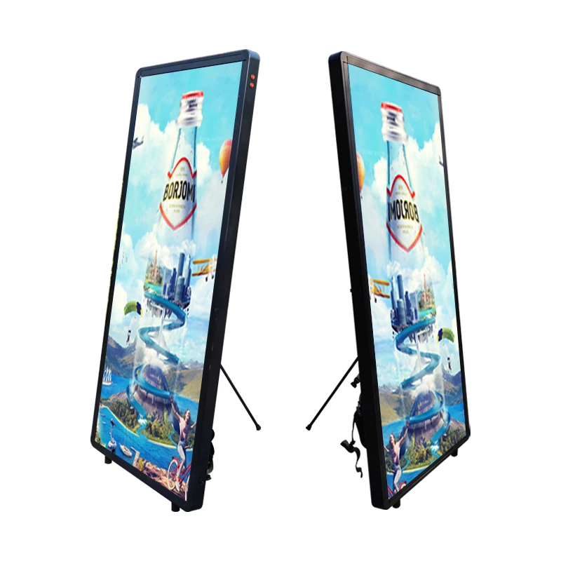 High quality LED wallking backpack light box billboard with new model Advertising LED Screen