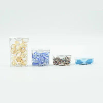 Paintings and Wall Arts HUACAN Drill Containers Tool Accessories Plaid Jewelry Transparent for Diamond Painting 42 Grids Storage