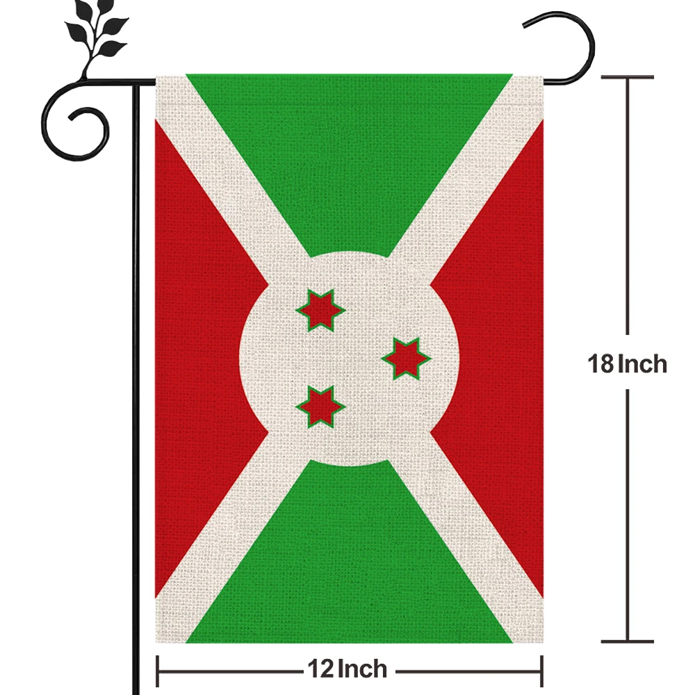 Burundi Flag Outdoor High-quality Linen Material 12*18In More Styles For You To Choose From