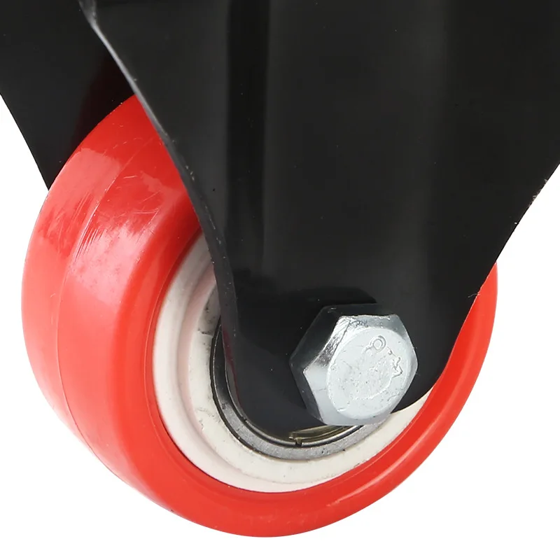 1.5 inch 2 inch 2.5 inch 3 inch caster wheel red silent no trace of the brakes protection of the floor showcase caster wheels