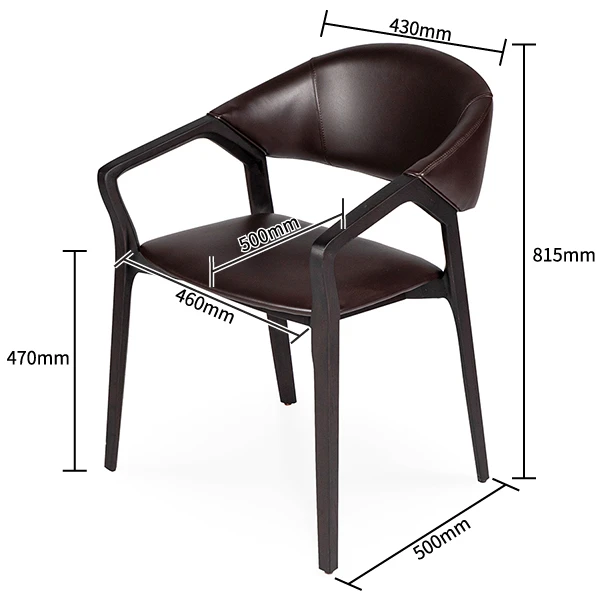 Cafe Shop Upholstered Pu Leather And Fabric Armrest Wooden Dining Chairs Wishbone Dinning Chairs