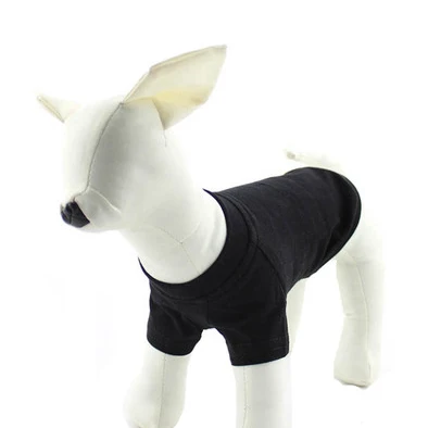 Wholesale pet clothing cotton T shirt big puppy clothes dog monochrome T shirt pure spring and summer style