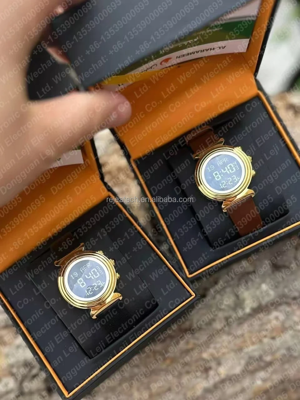 Factory HA-6341 6342 Al Harameen Sport Muslim Prayer Wrist Qibla Direction Watch for Man Fajr Islamic Azan Mosque