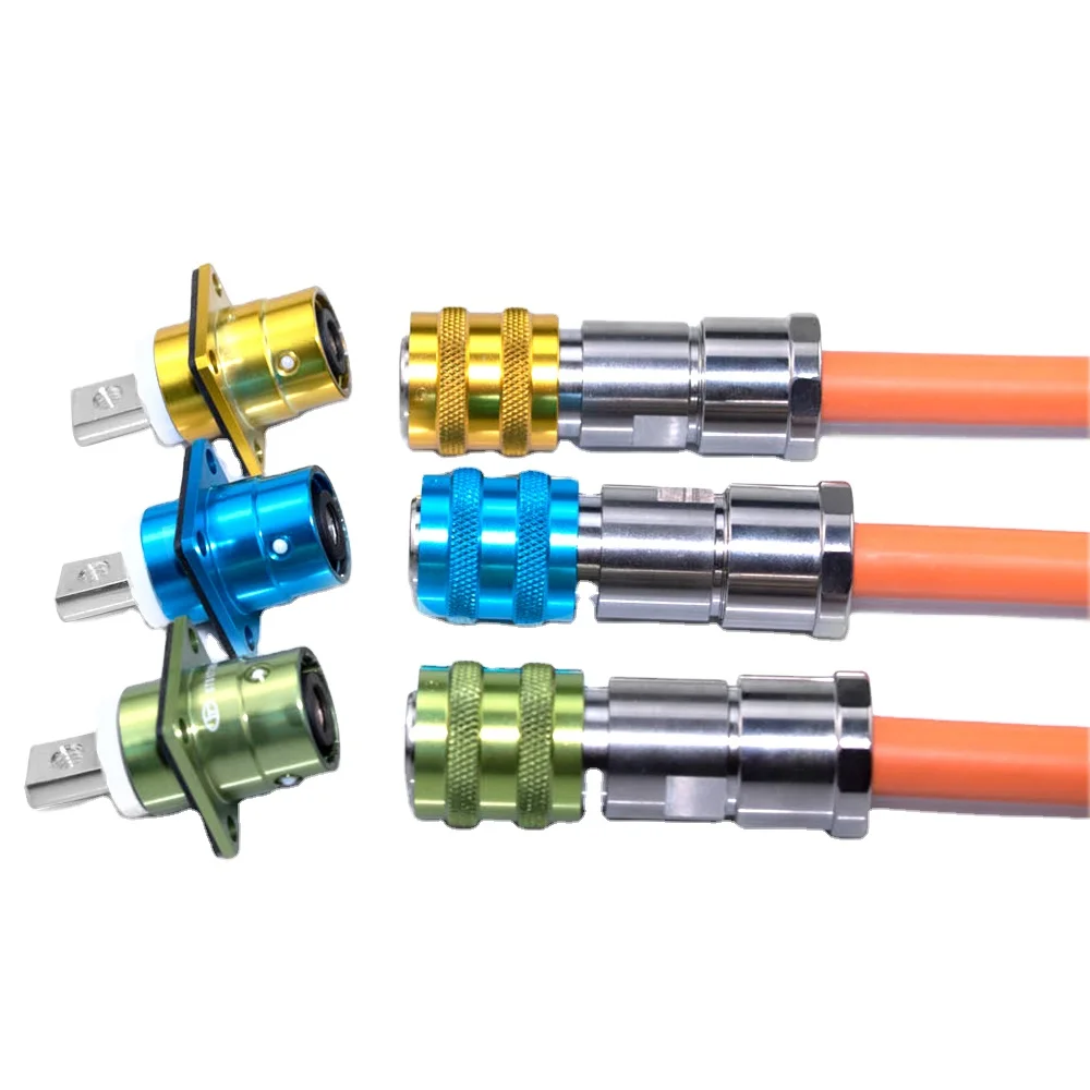 1 Set Plug Batteries Metal High Voltage Connector 8mm Socket Waterproof Connector For New Energy Electric Vehicles