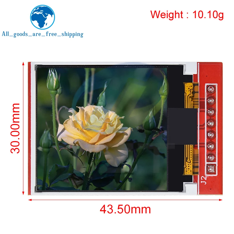 TZT 5V 3.3V 1.44 inch TFT LCD Display Module 128*128 Color Sreen SPI Compatible For Arduino mega2560 STM32 SCM 51