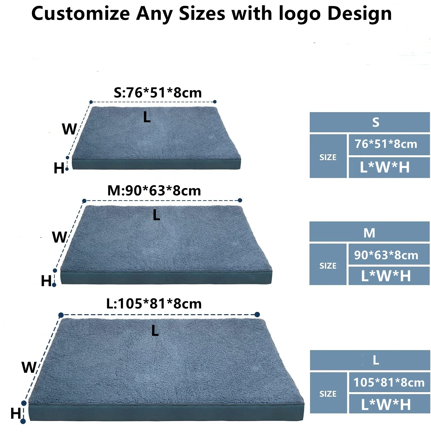 Dog Bed Mats Orthopedic Egg Crate Foam Dog Mat ,Waterproof Dog Pad with Washable Removable Cover