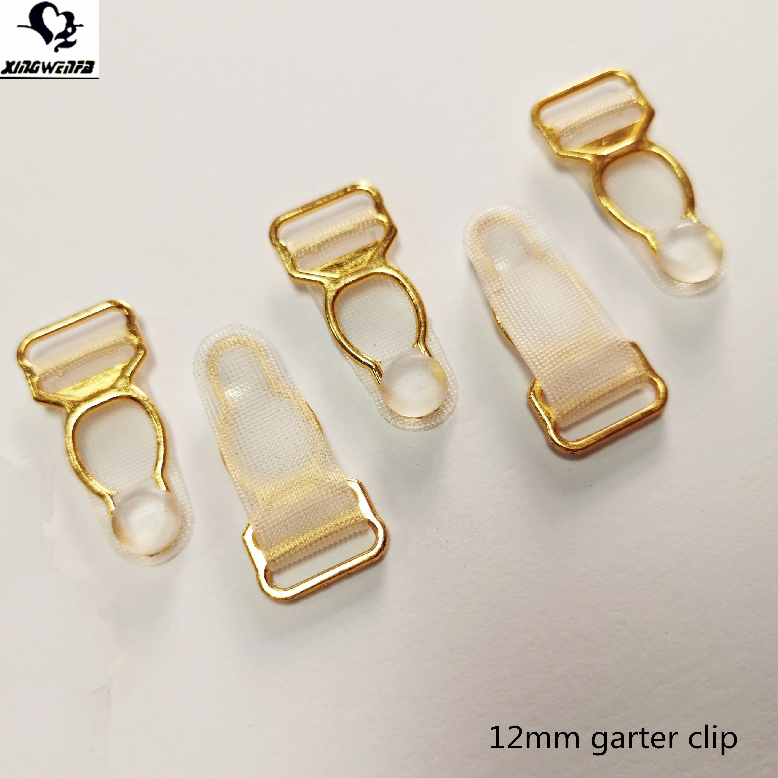 Аксессуары для одежды 12 мм позолоченный металлический зажим для подвязки из сплава