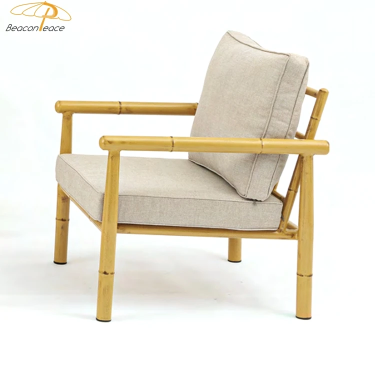 Garden sofa furniture modern outdoor bamboo style sofa set design price for garden restaurant