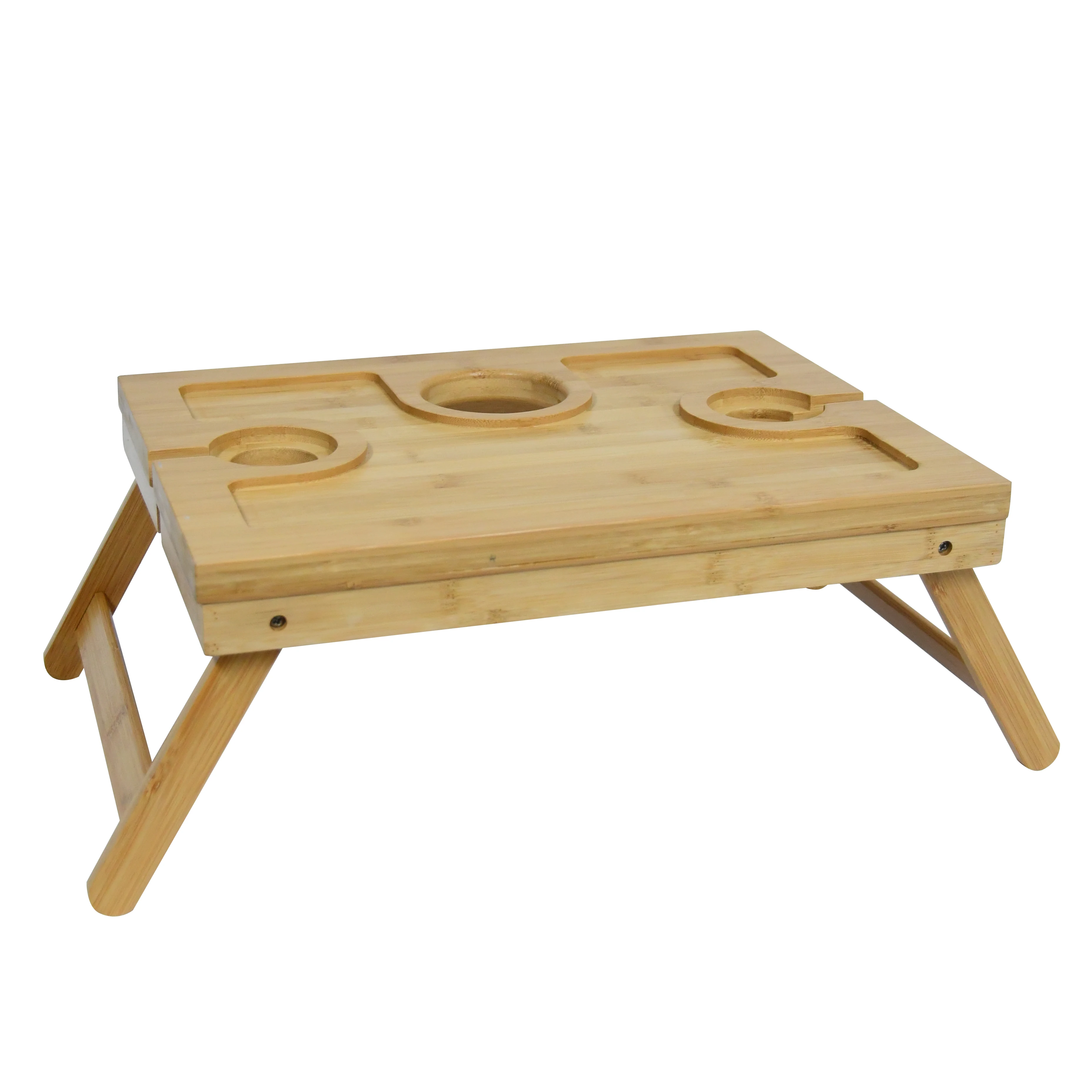 Экологичный Бамбуковый стол для пикника со складными ножками. Магнит держит ноги на месте