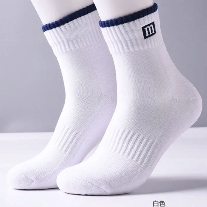 Компрессионные носки мужские спортивные с индивидуальным логотипом толстые хлопковые