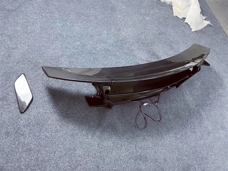 For Benz AMG GT GTS GTR GTC GT upgrade BS style carbon fiber rear spoiler (with LED) body kit rear diffuser front bumper edge