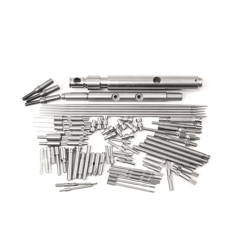  CNC Swiss machining service Brass stainless steel material OEM drawing mechanical crank shaft collar shafts