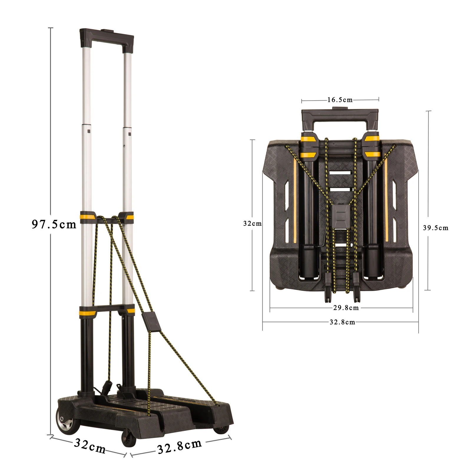 Складная тележка для багажа, алюминиевая складная сумка для покупок с колесами, складная тележка