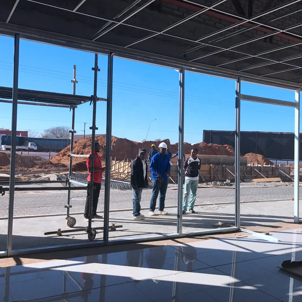 hot sale australia system commerical aluminium storefront glass wall