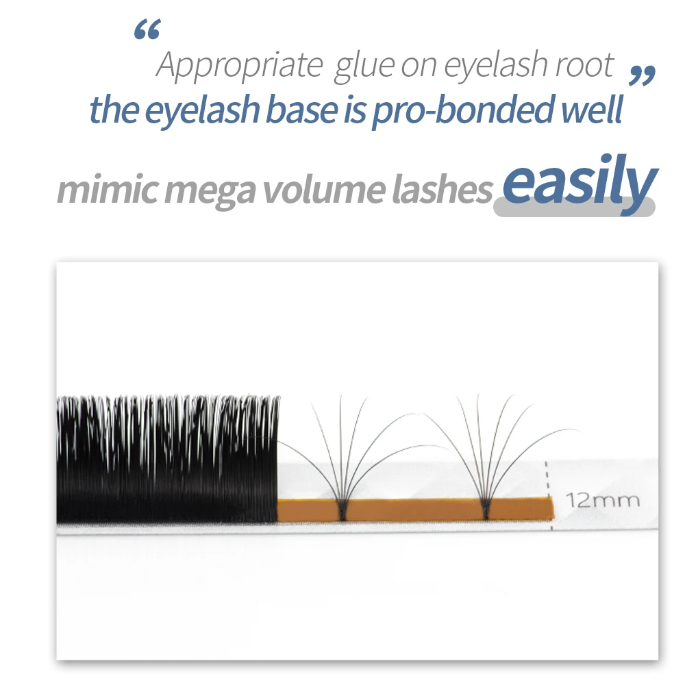 
NAGARAKU Easy Fan Lashes in Same Length Auto Bloom Eyelash Extensions Mega Volume Magnetic 