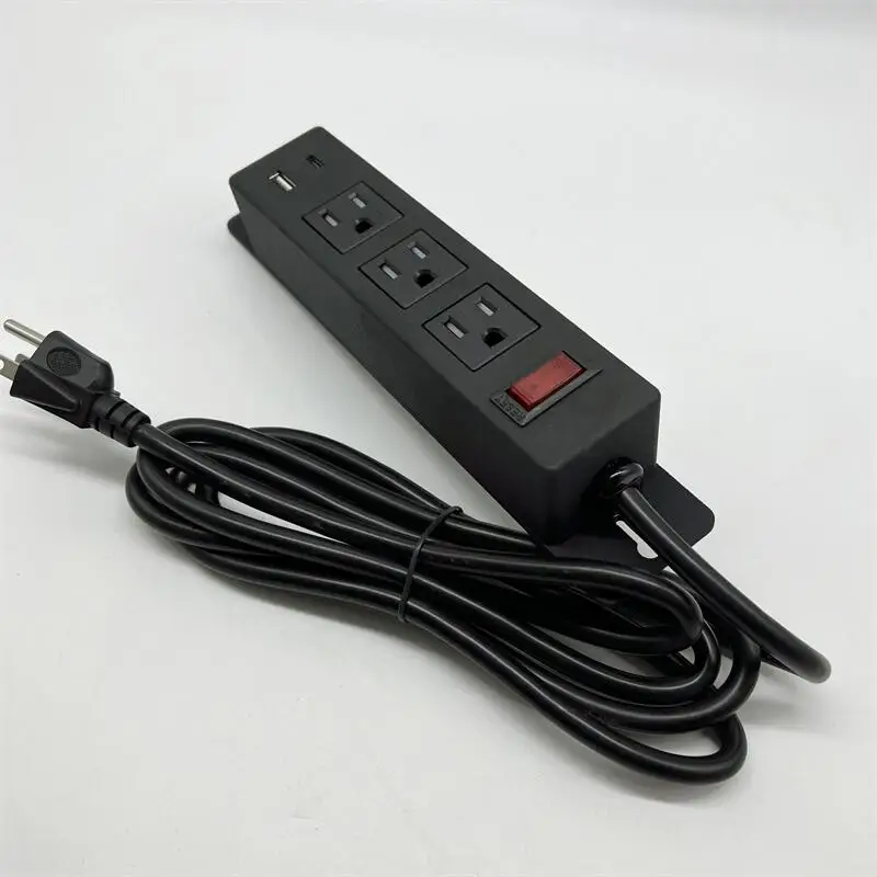 AC socket with switch, PD intelligent high-speed USB-C charging socket, customized electrical socket with switch