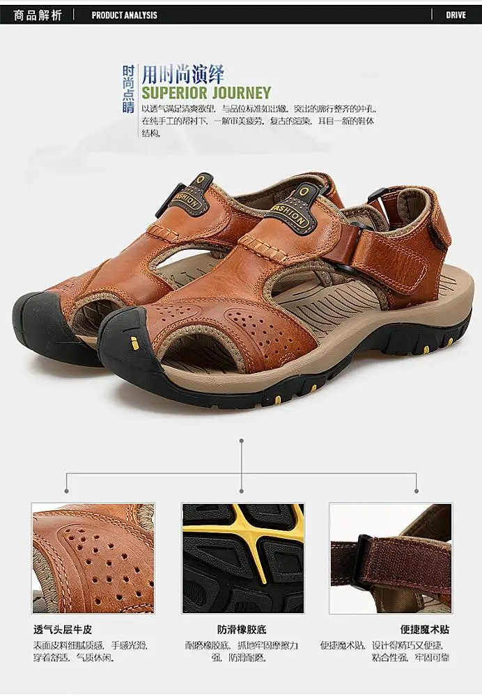 Сандалии мужские из натуральной кожи, мягкие босоножки, удобная Уличная обувь, римские сандалии, большие размеры, лето