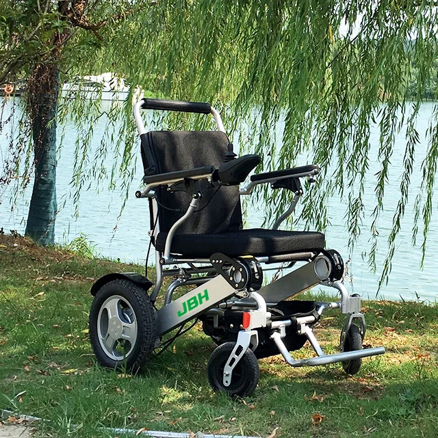 JBH factory direct sell quick fold unfold 1 second cheapest prices lightweight portable folding electric wheelchair for sale