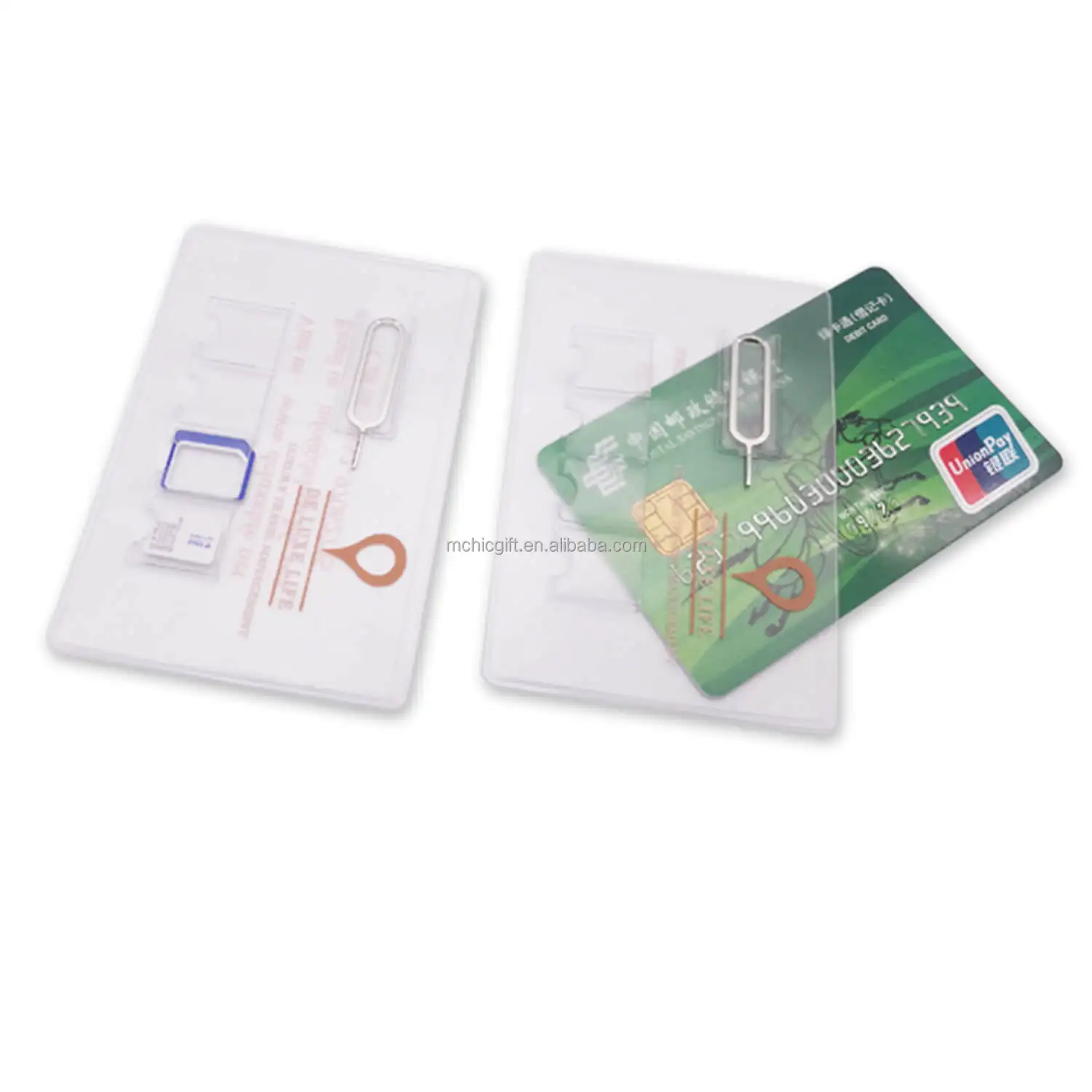 Various Types Of Sim Credit Card Holder Pvc Protective Memory Card Case Micro SD Credit Sleeve Business Card Holders