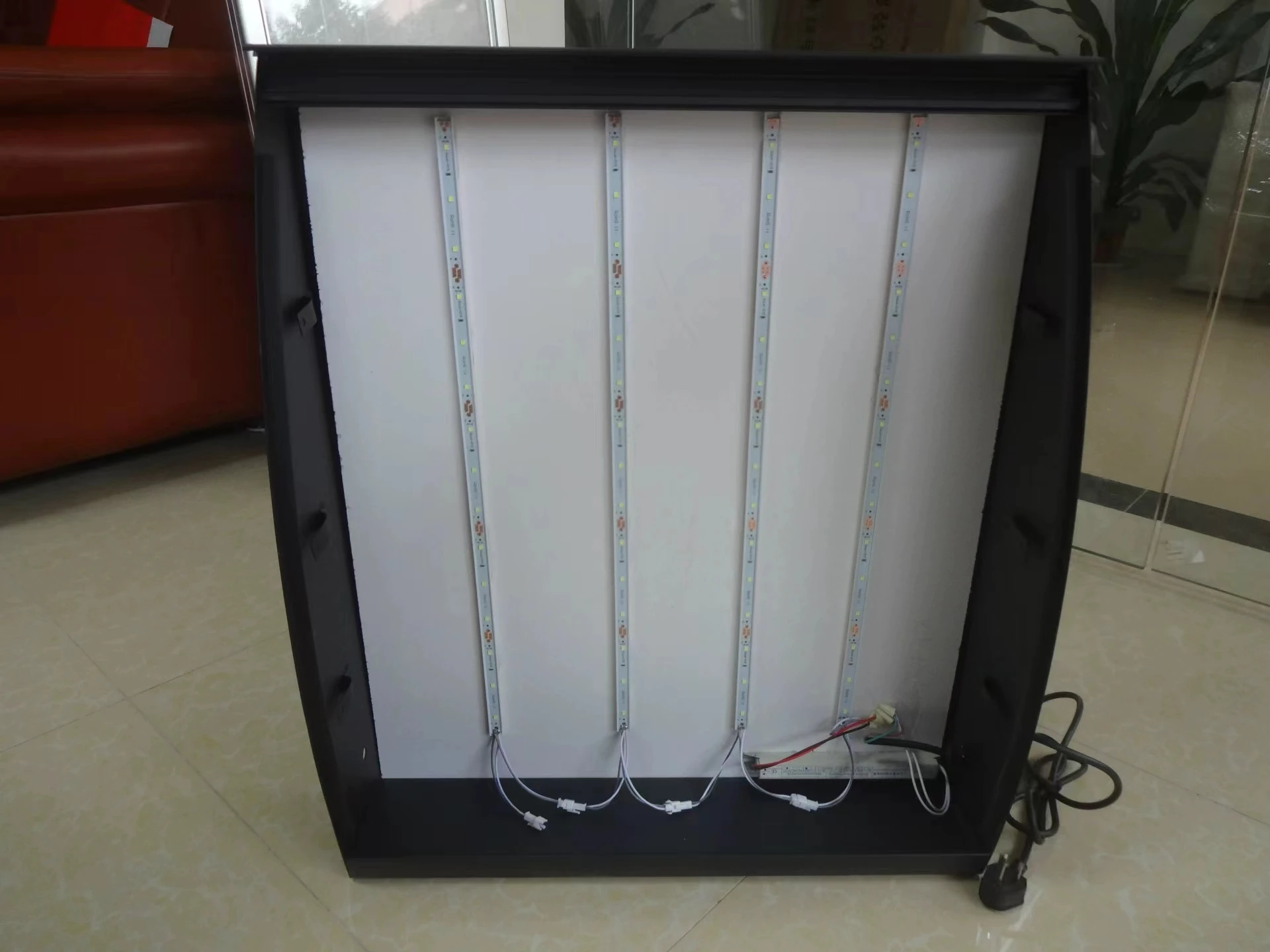 Cheap high quality 60*50, 60*80 restaurant shopping mall arc order LED menu board advertising light box ordering equipment