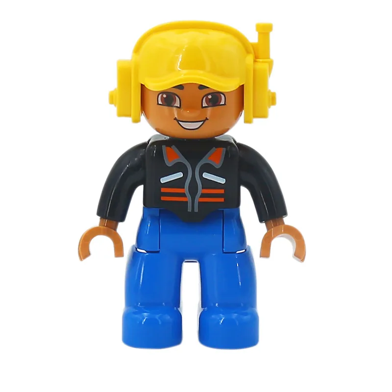 New toys Big Size Building Block Figures Teacher Doctor Fireman Policeman Role And Play Toys for Kids