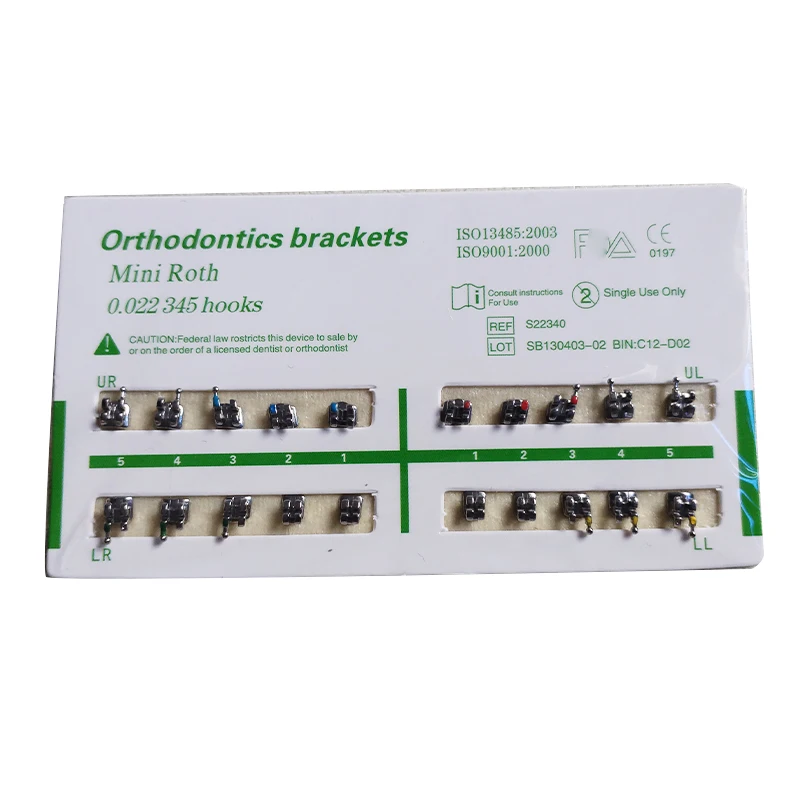 Dentistry Consumables Mini Roth Monoblock Orthodontics Braces Dental Materials Metal Bracket