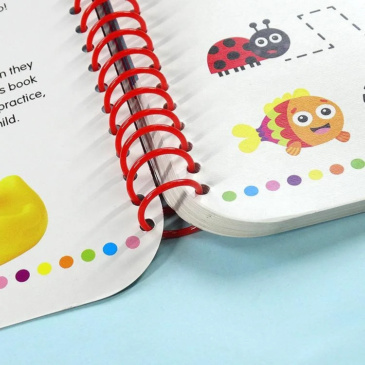English Letter Abc Word Learning Books with Wipe-clean Pen Learn English Book Set