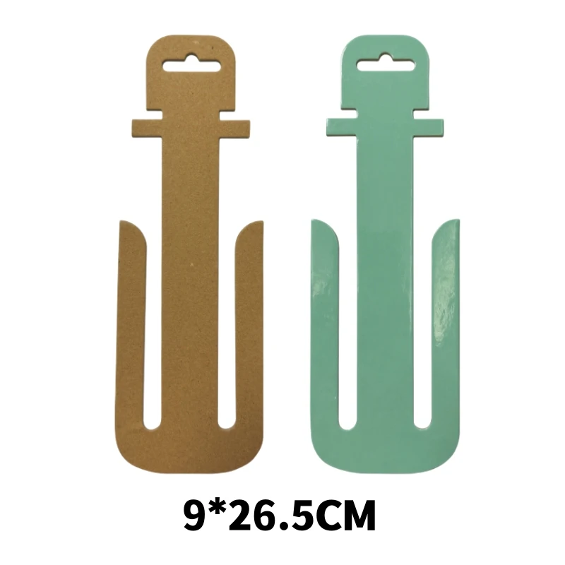 Bestiform eco - friendly Customized logo display paper hooks hanger shopping malls socks hanger hook for pet garment