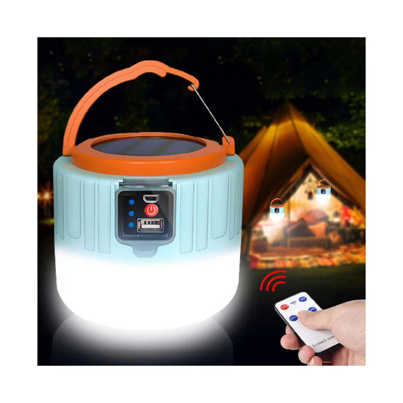 Solar Light Power Bank Emergency Outdoor Rechargeable Waterproof Tent Hanging for Home Led Work Lighting Lantern Camping