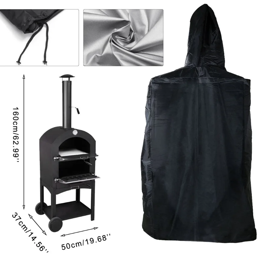Promotional Specials Pizza Oven Waterproof Rain Bbq Cover Chimney Pizza Oven Cover