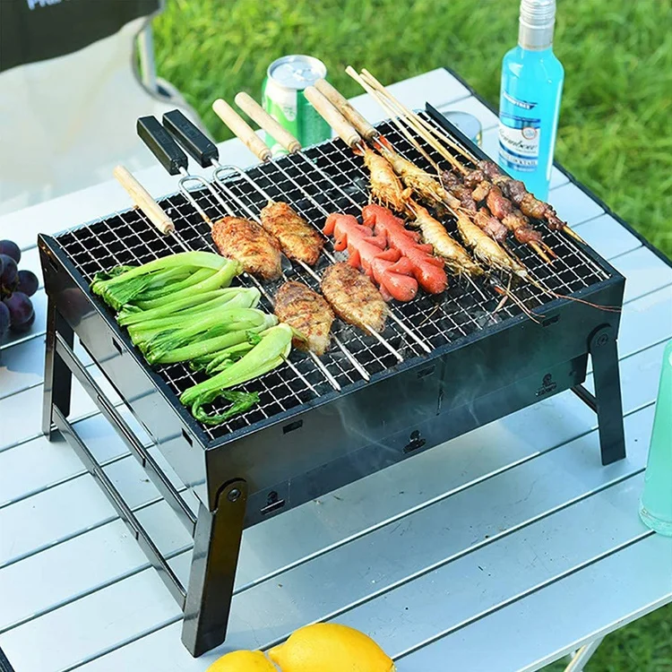 Professional Manufacturer Outdoor Portable Fireproof Charcoal Barbecue BBQ Grill