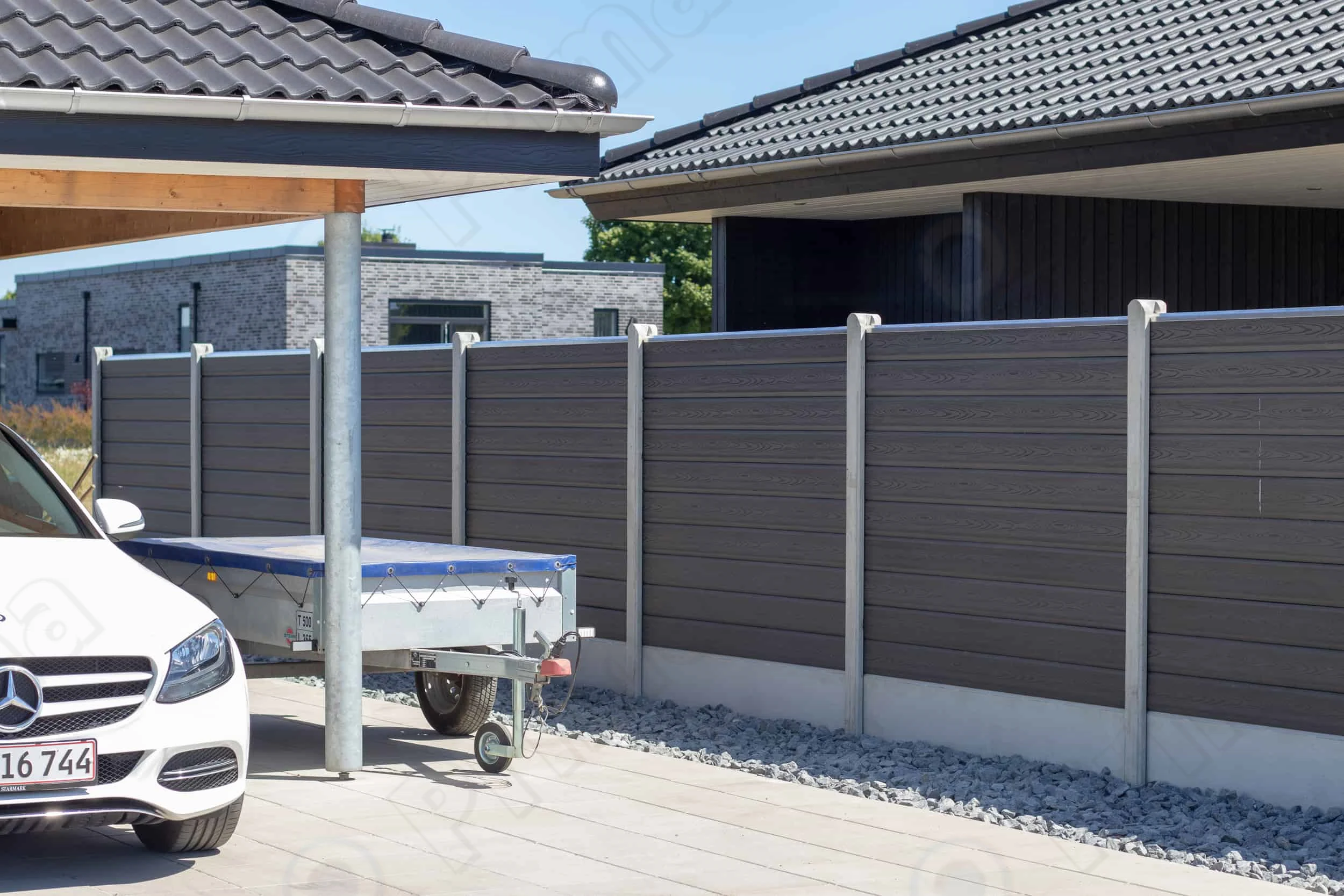 Prima  Fence PVC Low Maintenance Full and Half Privacy Custom Garden Gate Wall WPC Fence
