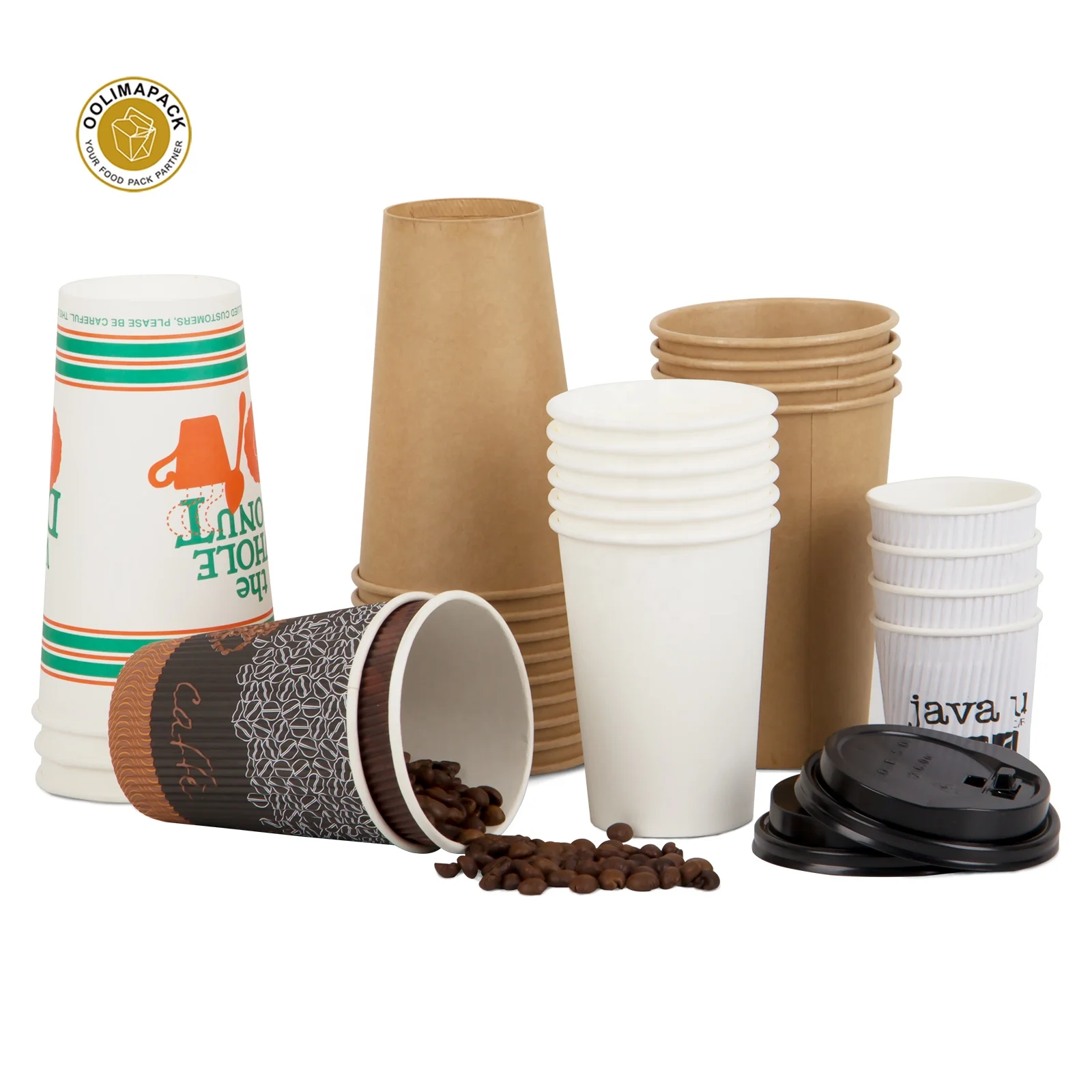 
Custom Disposable Paper Take Away Coffee Cup For Drink Coffee  (1600196749576)