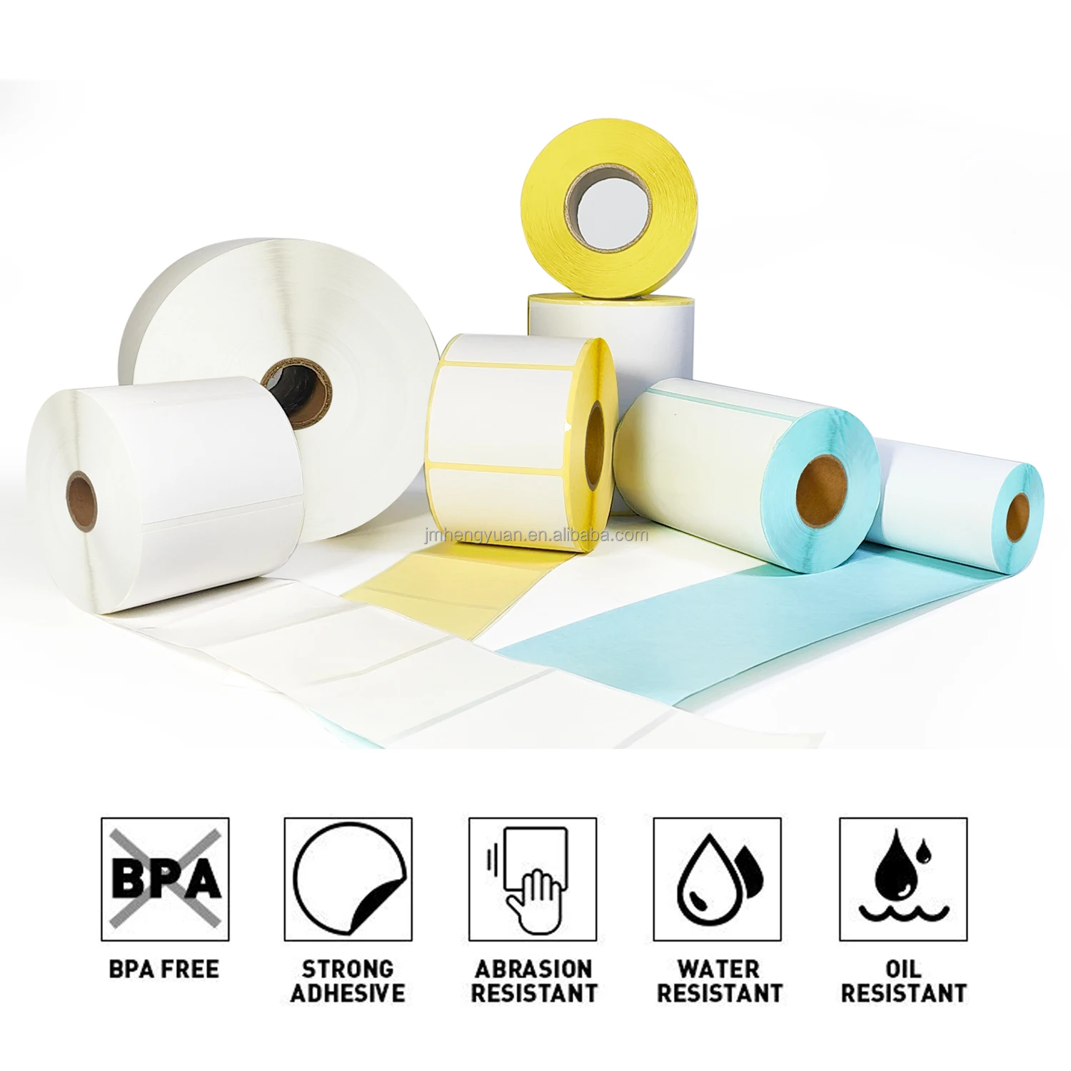 Direct Thermal Label 100x100 350pcs Thermal Sticker Self Adhesive Paper Waybill Sticker 100mmx100mm Shipping Label