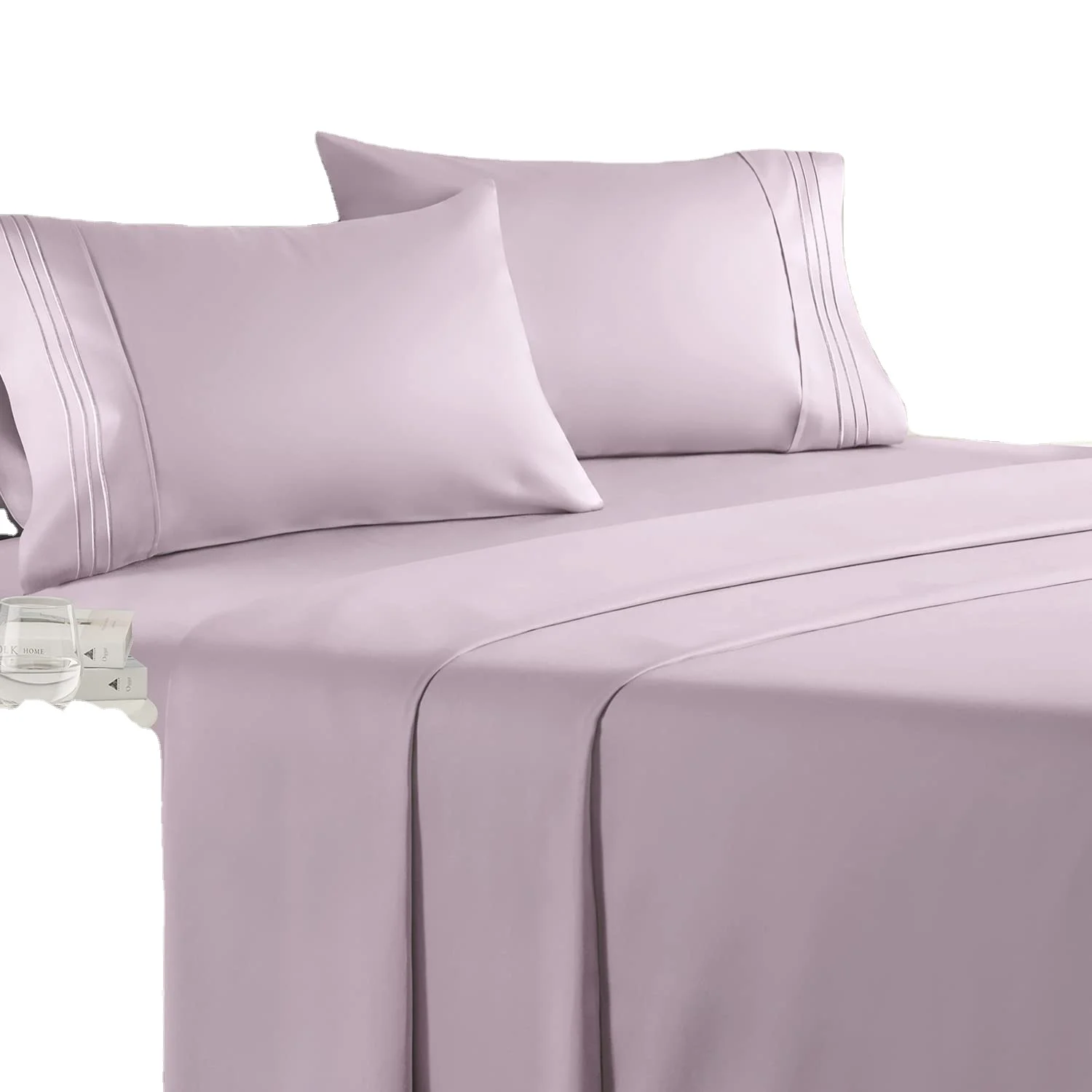 Wholesale Soft 1800 Series Premium Egyptian Polyester Sheets Bedsheet Bedding Set Bag Quantity Stars American Picture Technics