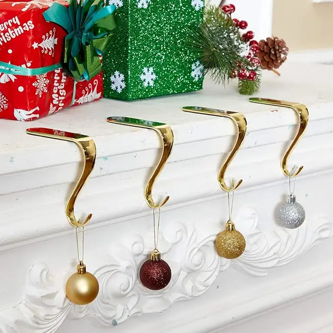 Fireplace Hanging Decoration  heavy duty fuse holder Solid Strong Load-bearing Christmas Decoration Wall Hook Popular Choice