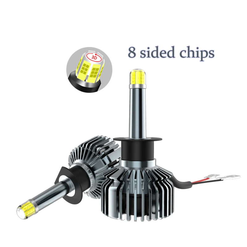 IP68 8000LM 9006 LEDHeadlight driver built in auto LED 6500K W/fan Car exterior LED headlamp 360 LED headlight bulb for TOYOTA