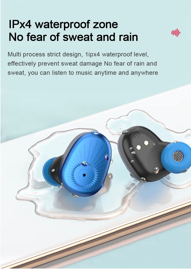 Hot Sale IPX-4 Waterproof Earphones Noise Canceling Original Electronics 5.0 Wireless Earpod Headphones B3 Earbuds