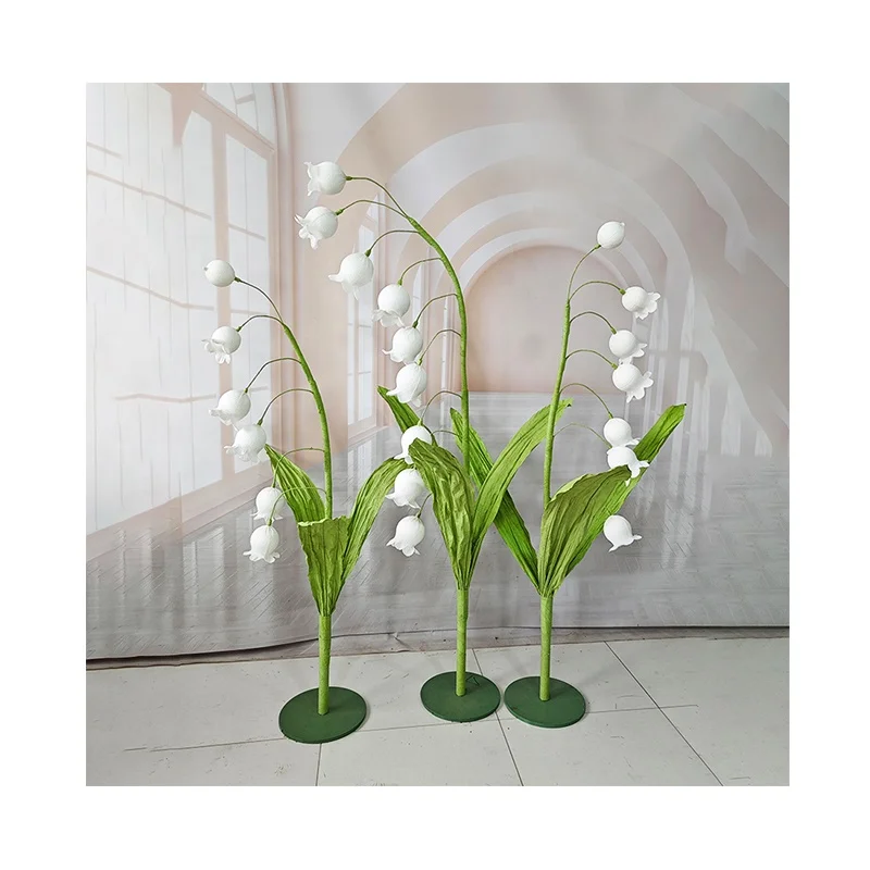 Giant Flower Handmade Colorful Giant Artificial Flower Props Lily of the valley Flower For Wedding Decoration