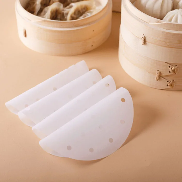 Custom Multi Size Non-Stick Bamboo Steam Paper Liners for Cooking