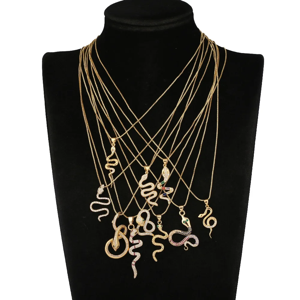 18k gold-plated famous exaggerated snake Necklace Pendant Fashion Female Fashion Jewelry Necklace New Necklace