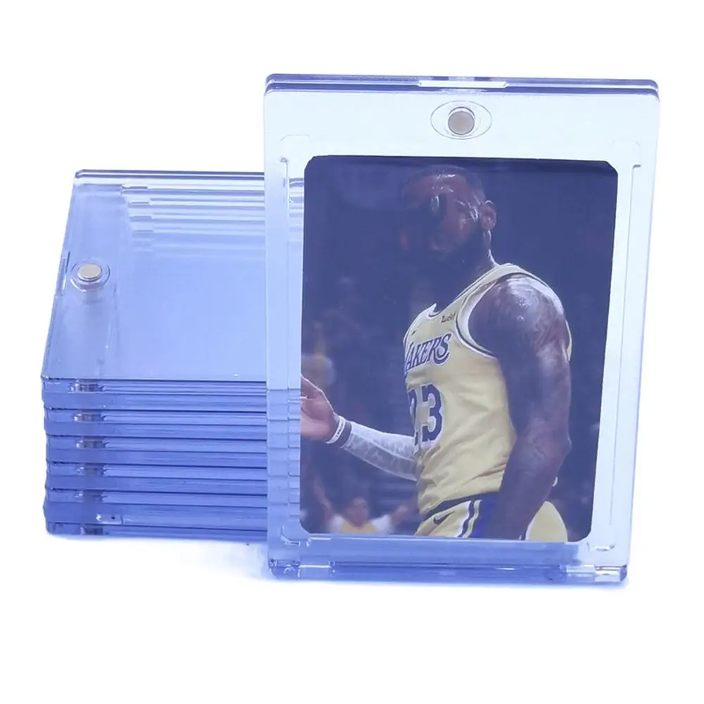 Factory Wholesale UV Protection One Touch Magnetic Card Holder Fits up to 35Pt Baseball, Sportscards, Gaming & Trading Cards