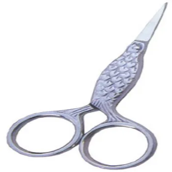 ASAP Eco-friendly Durable Nickel Plated Carbon Steel Scissors Straight Edge Stainless Steel Blade for Mustaches and Beards