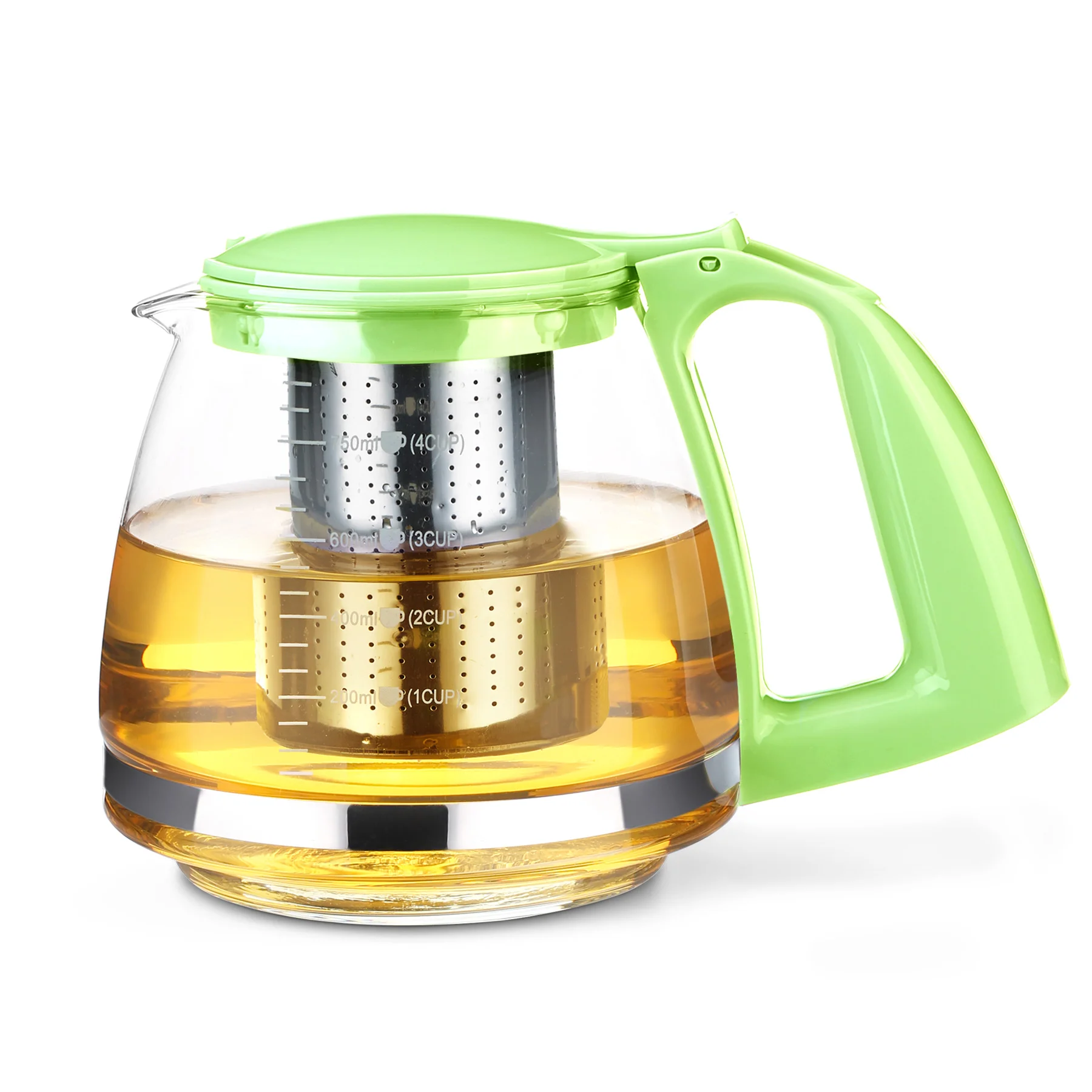 Most Popular Food Grade Tea Kettle Tea Pot with Stainless Steel Infuser Glass Free Coffee & Tea Sets 1 Position,1 Color Printing