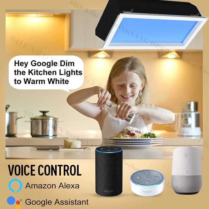 Циркадный искусственный виртуальный потолочный светильник с синим небом утопленное Внутреннее освещение Светодиодная потолочная панель