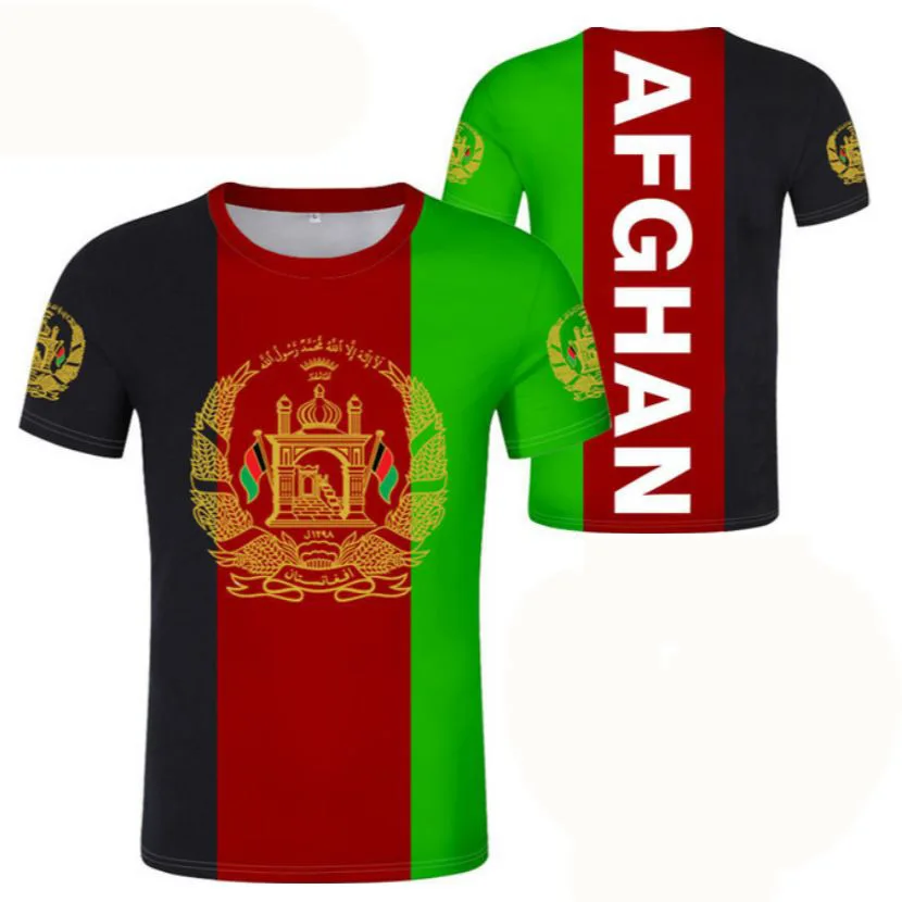 Nuoxin High Quality Custom Design Afghans Men Tshirt Hafghanistan Flag T Shirt for Men