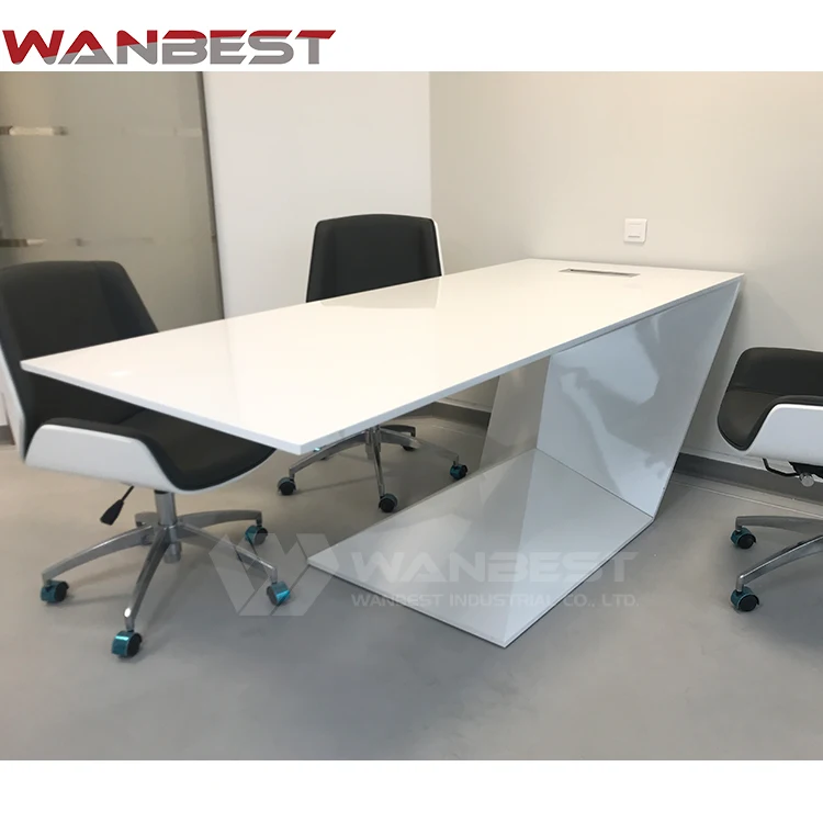 Unique Design Artificial Marble Ceo Director Office Laptop Desk Working Table for Hotel Home