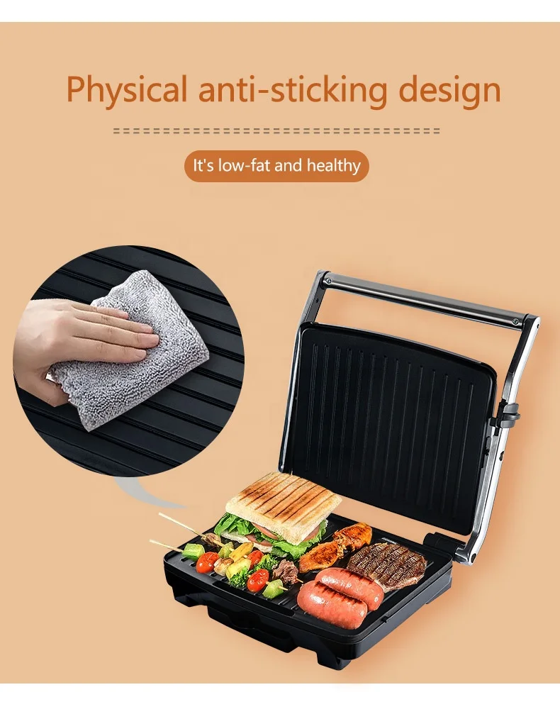 Grilled steak pani sandwich machine household commercial automatic barbecue machine