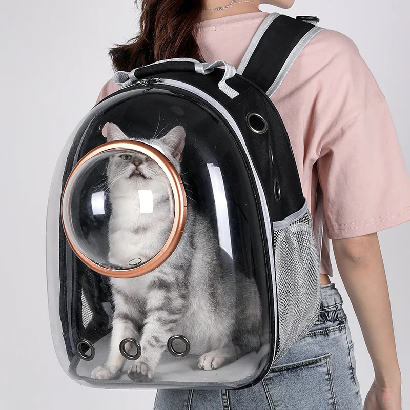 Large Capacity Multi-colors Pet Cat Dog Travel Carrier Carrying Basket, Ventilated Hiking Strong Pet Dog Cat Backpack Bag