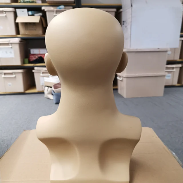 Wig Display Male Head Mannequin Lifelike Face Mannequin Head for Wig Display